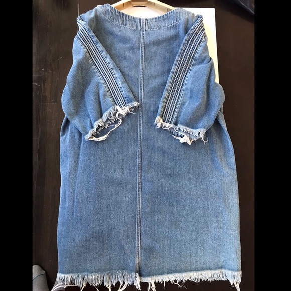 Chloe frayed denim dress New with tags - Picture 4 of 8